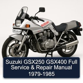 Suzuki GSX250 GSX400 Full Service & Repair Manual 1979-1985