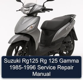 Suzuki Rg125 Rg 125 Gamma 1985-1996 Service Repair Manual