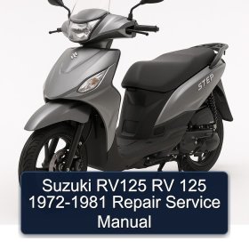 Suzuki RV125 RV 125 1972-1981 Repair Service Manual