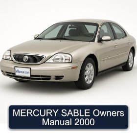 MERCURY SABLE Owners Manual 2000