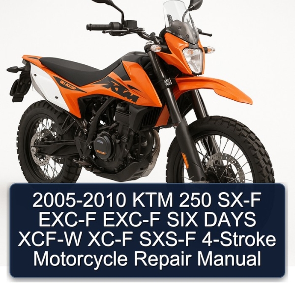 2005-2010 KTM 250 SX-F EXC-F EXC-F SIX DAYS XCF-W XC-F SXS-F 4-Stroke Motorcycle Repair Manual
