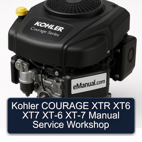 Kohler COURAGE XTR XT6 XT7 XT-6 XT-7 Manual Service Workshop