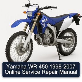 Yamaha WR 450 1998-2007 Online Service Repair Manual
