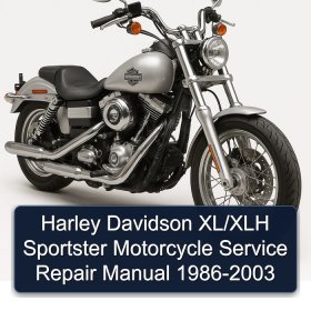 Harley Davidson XL/XLH Sportster Motorcycle Service Repair Manual 1986-2003