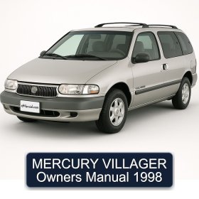 MERCURY VILLAGER Owners Manual 1998