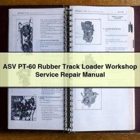 ASV PT-60 Rubber Track Loader Workshop Manual de servicio y reparación