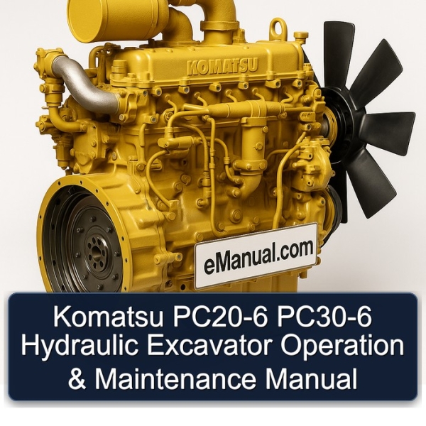 Komatsu PC20-6 PC30-6 Hydraulic Excavator Operation & Maintenance Manual