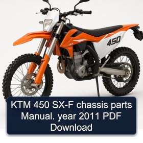 KTM 450 SX-F chassis parts Manual. year 2011 PDF Download