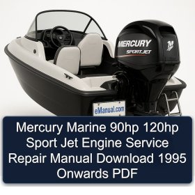 Mercury Marine 90hp 120hp Sport Jet Engine Service Repair Manual Download 1995 Onwards PDF