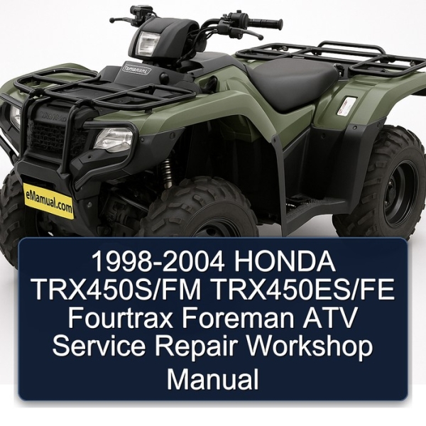 1998-2004 HONDA TRX450S/FM TRX450ES/FE Fourtrax Foreman ATV Service Repair Workshop Manual