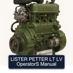 LISTER PETTER LT LV OperatorS Manual