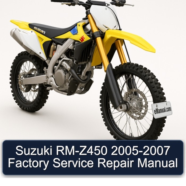 Suzuki RM-Z450 2005-2007 Factory Service Repair Manual