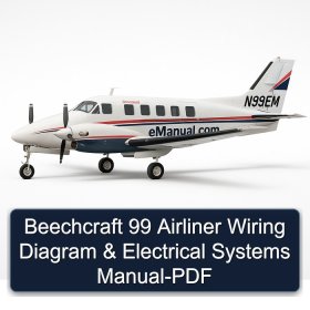 Beechcraft 99 Airliner Wiring Diagram & Electrical Systems Manual-PDF