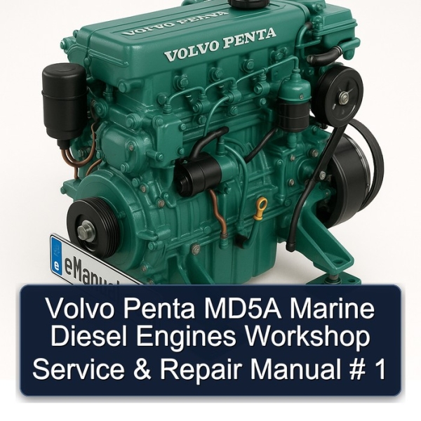 Volvo Penta MD5A Marine Diesel Engines Workshop Service & Repair Manual # 1