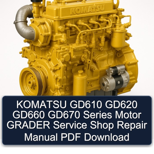 KOMATSU GD610 GD620 GD660 GD670 Series Motor GRADER Service Shop Repair Manual PDF Download