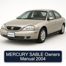 MERCURY SABLE Owners Manual 2004