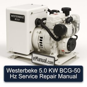 Westerbeke 5.0 KW BCG-50 Hz Service Repair Manual