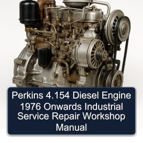 Perkins 4.154 Diesel Engine 1976 Onwards Industrial Service Repair Workshop Manual