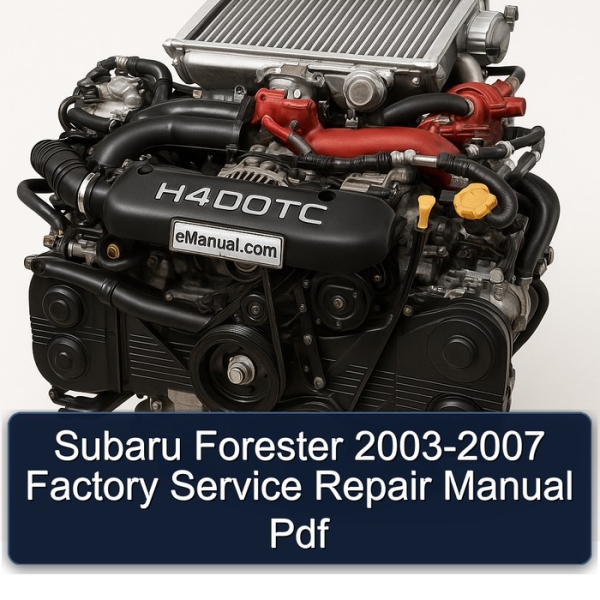 Subaru Forester 2003-2007 Factory Service Repair Manual Pdf