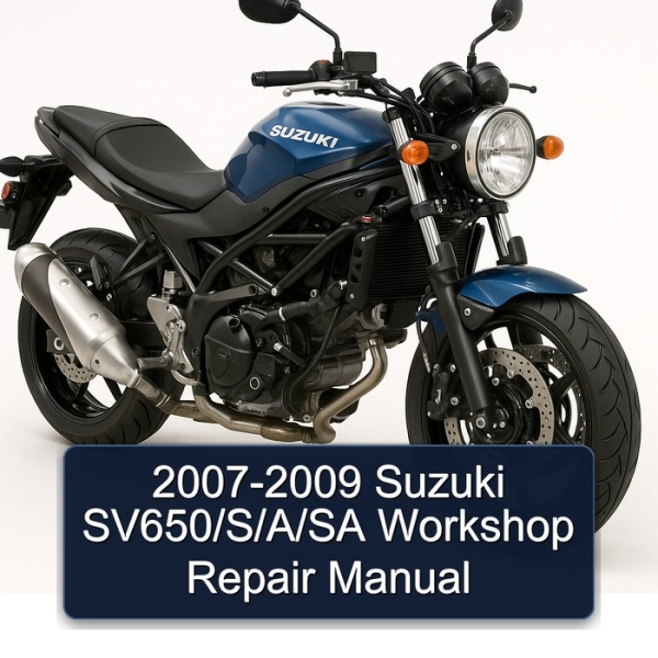 2007-2009 Suzuki SV650/S/A/SA Workshop Repair Manual