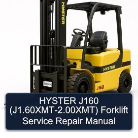 HYSTER J160 (J1.60XMT-2.00XMT) Forklift Service Repair Manual