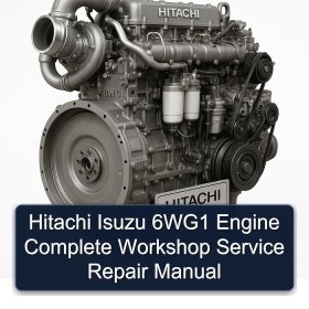 Hitachi Isuzu 6WG1 Engine Complete Workshop Service Repair Manual