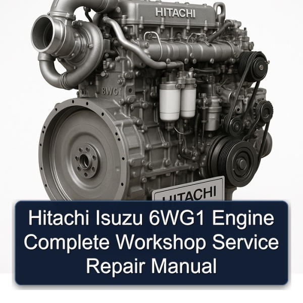 Hitachi Isuzu 6WG1 Engine Complete Workshop Service Repair Manual
