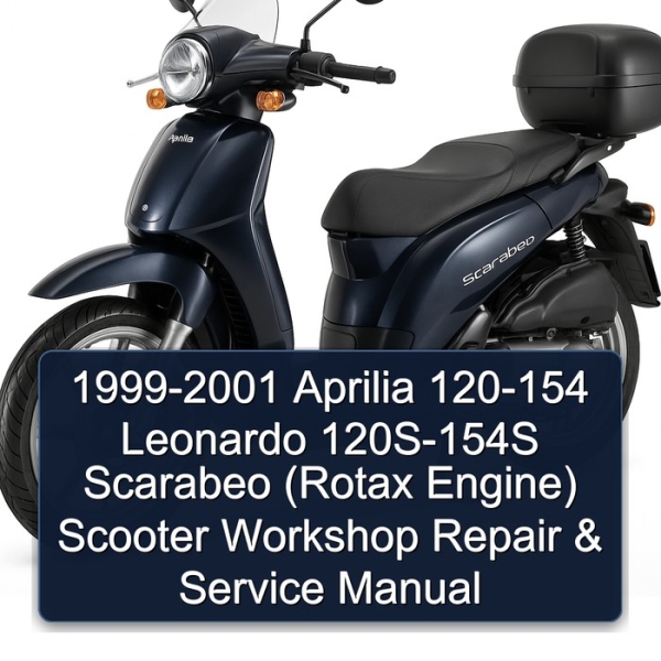 1999-2001 Aprilia 120-154 Leonardo 120S-154S Scarabeo (Rotax Engine) Scooter Workshop Repair & Service Manual