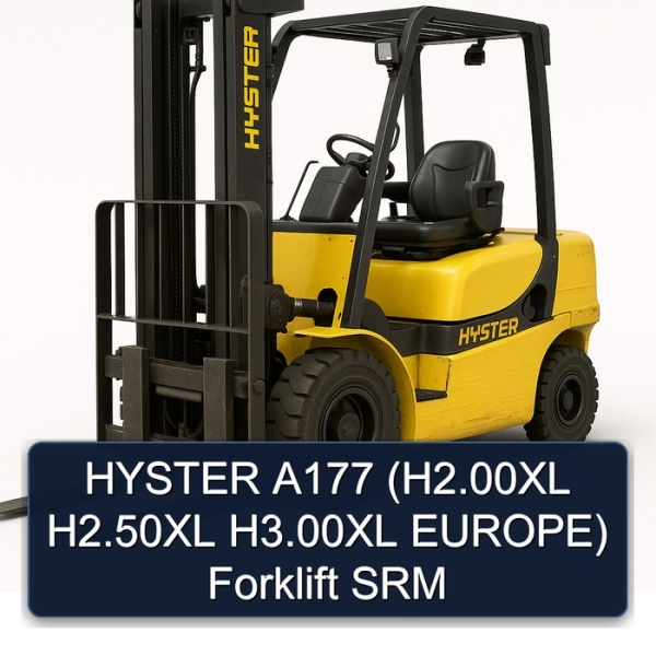 HYSTER A177 (H2.00XL H2.50XL H3.00XL EUROPE) Forklift SRM