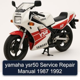 yamaha ysr50 Service Repair Manual 1987 1992
