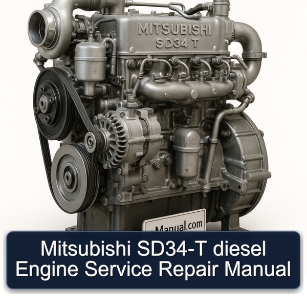 Mitsubishi SD34-T Dieselmotor: Service- und Reparaturhandbuch