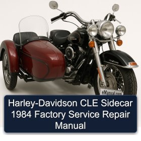 Harley-Davidson CLE Sidecar 1984 Factory Service Repair Manual