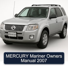 MERCURY Mariner Owners Manual 2007