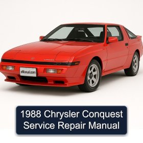 1988 Chrysler Conquest Service Repair Manual