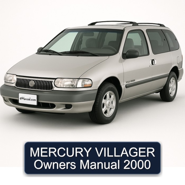 MERCURY VILLAGER Owners Manual 2000