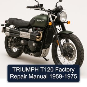 TRIUMPH T120 Factory Repair Manual 1959-1975