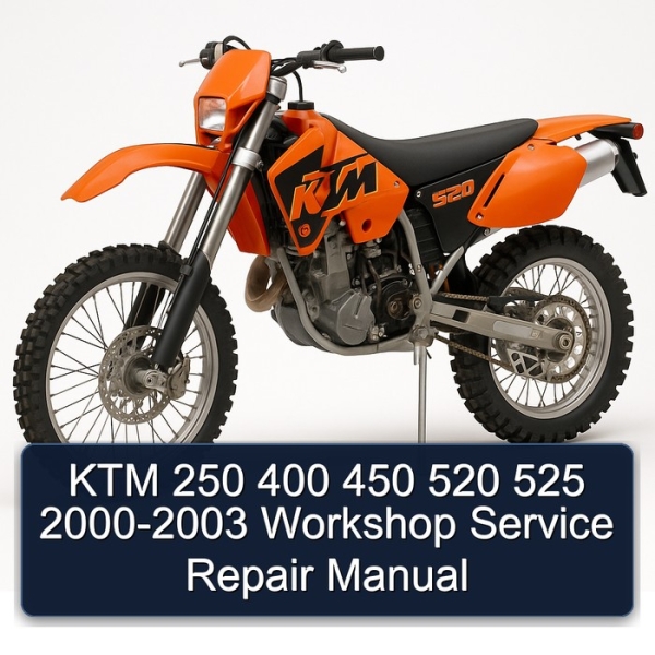 KTM 250 400 450 520 525 2000-2003 Workshop Service Repair Manual