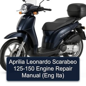 Aprilia Leonardo Scarabeo 125-150 Engine Repair Manual (Eng Ita)