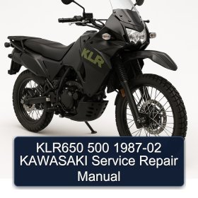 KLR650 500 1987-02 KAWASAKI Service Repair Manual