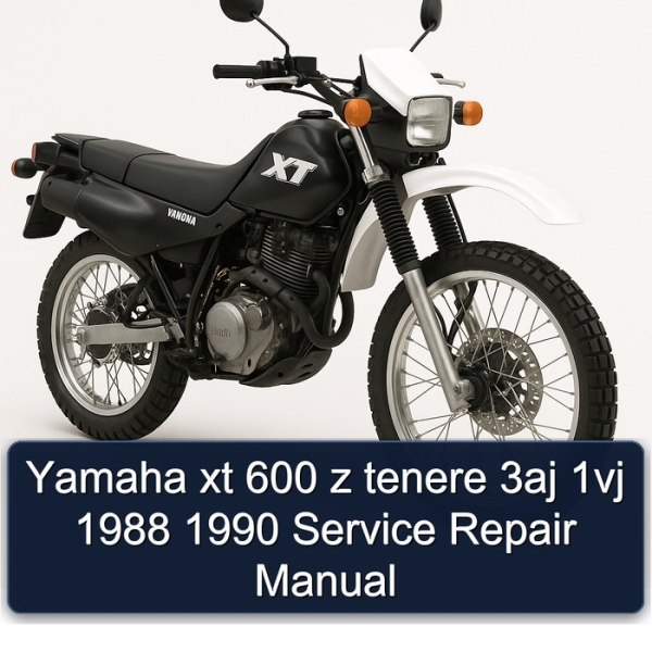 Yamaha xt 600 z tenere 3aj 1vj 1988 1990 Service Repair Manual
