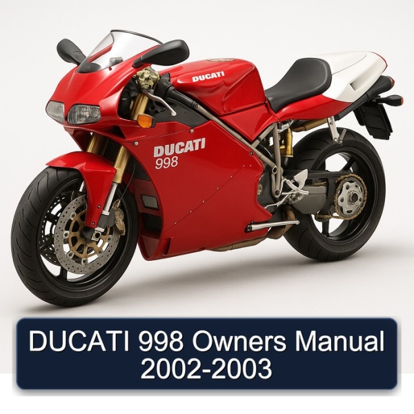 DUCATI 998 Owners Manual 2002-2003