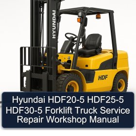 Hyundai HDF20-5 HDF25-5 HDF30-5 Forklift Truck Service Repair Workshop Manual