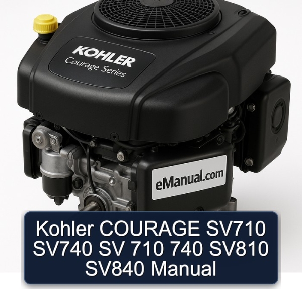 Kohler COURAGE SV710 SV740 SV 710 740 SV810 SV840 Manual