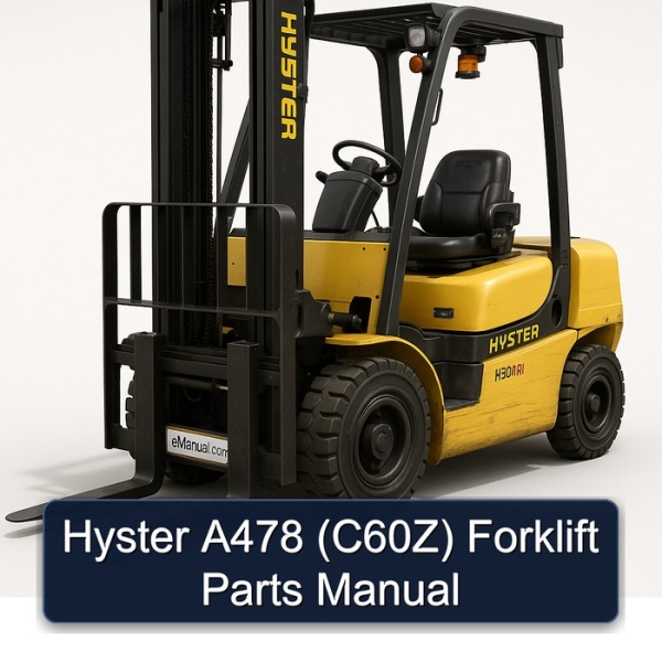 Hyster A478 (C60Z) Gabelstapler Ersatzteilhandbuch