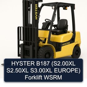 HYSTER B187 (S2.00XL S2.50XL S3.00XL EUROPE) Forklift WSRM