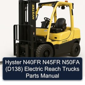 Hyster N40FR N45FR N50FA (D138) Electric Reach Trucks Parts Manual