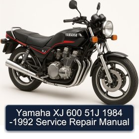 Yamaha XJ 600 51J 1984 -1992 Service Repair Manual