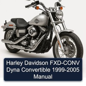 Harley Davidson FXD-CONV Dyna Convertible 1999-2005 Manual
