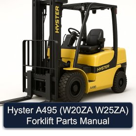 Hyster A495 (W20ZA W25ZA) Forklift Parts Manual