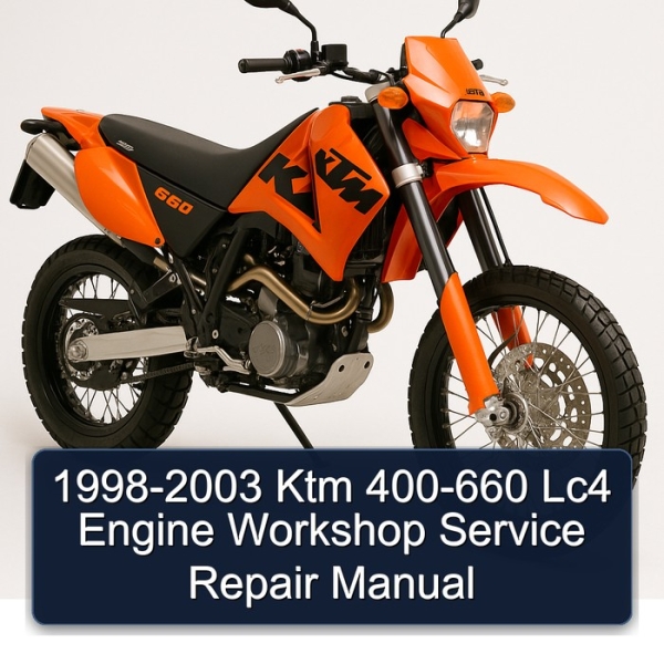 1998-2003 Ktm 400-660 Lc4 Engine Workshop Service Repair Manual